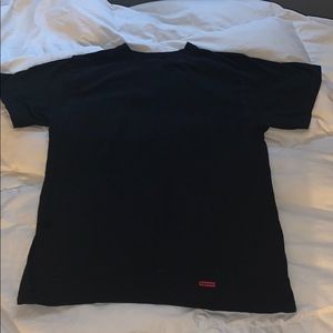 plain black supreme T